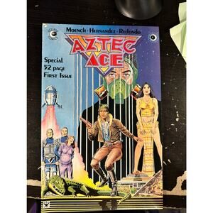 No. 1 & 2 Aztec Ace‎ Eclipse Comics 1984 March April First Issue Comic Book